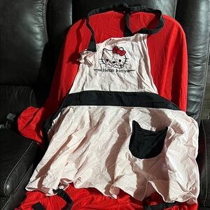 Hello Kitty Apron with Black and White Accents